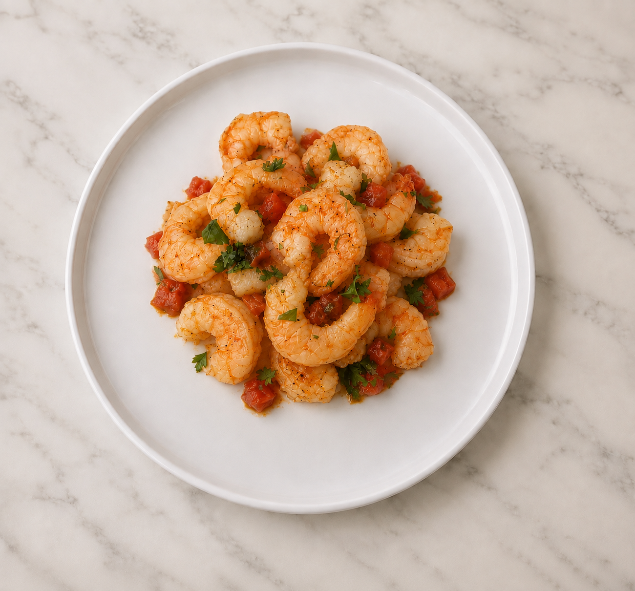 Mediterranean Braised Tomato Shrimp